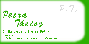 petra theisz business card